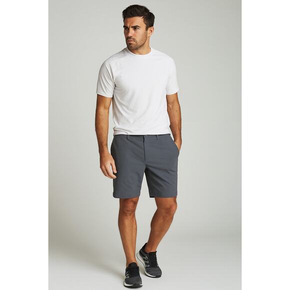 Lululemon Men's SZ 34 ABC Classic-Fit Short 7" Warpstreme In Obsidian-Gray - Picture 1 of 5